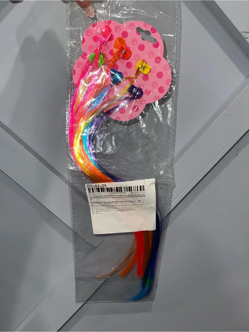 Rainbow Clip-In Hair Extensions - Multicolor Bright Strands